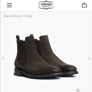 Thursday Boots: The Duke, Dark Olive Suede size 8.5